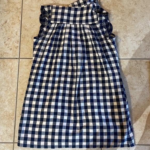 Navy Plaid Dress size small gently worn - Picture 2 of 3